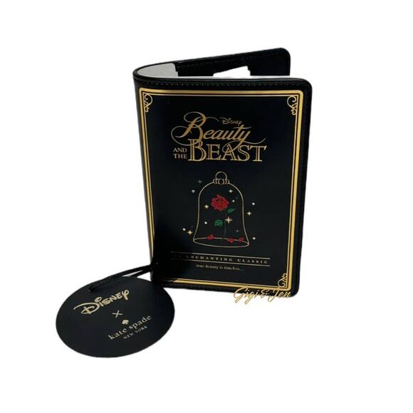 Kate Spade X Disney Beauty and the Beast 3d Book Crossbody  Disney X Kate Spade New York Beauty And The Beast Passport Holder